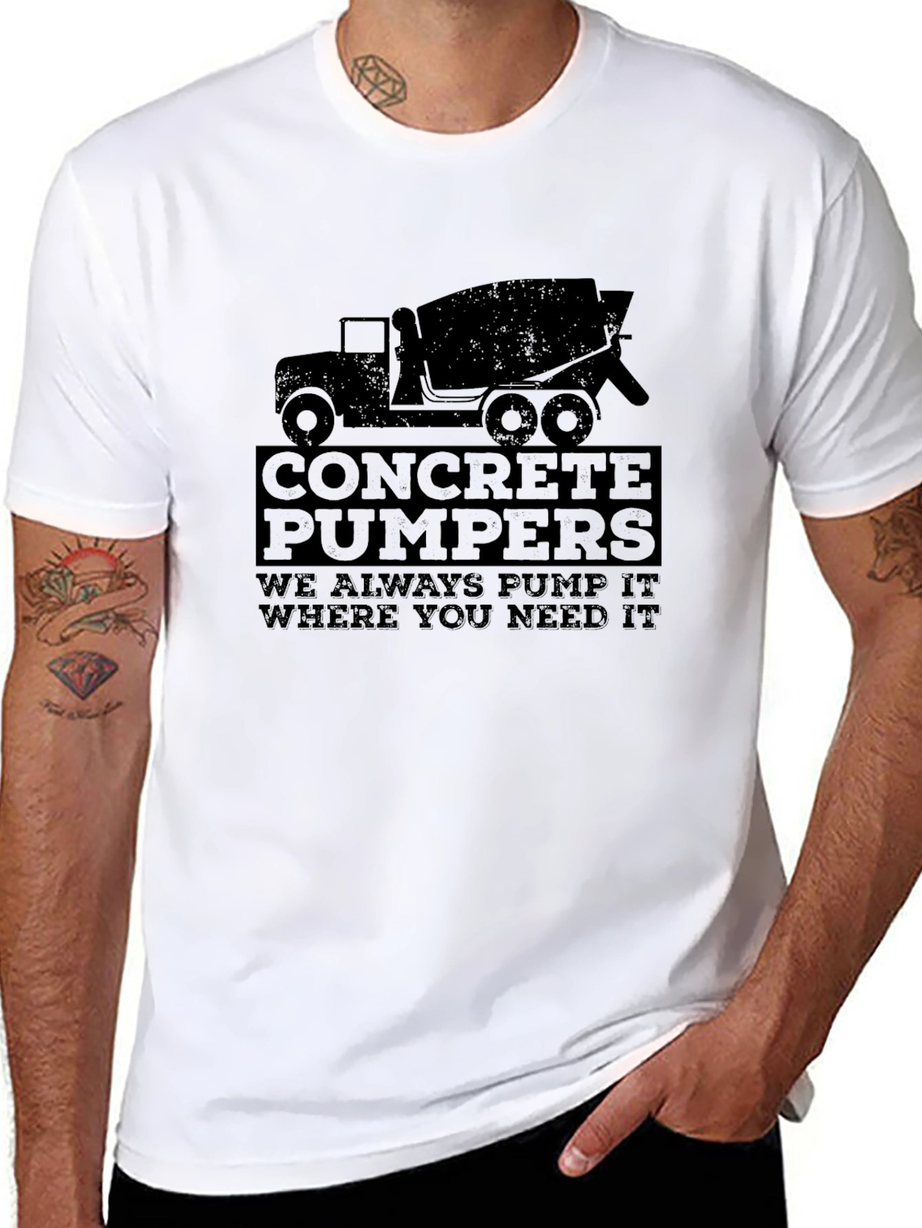 Concrete Pumpers Black T-Shirt