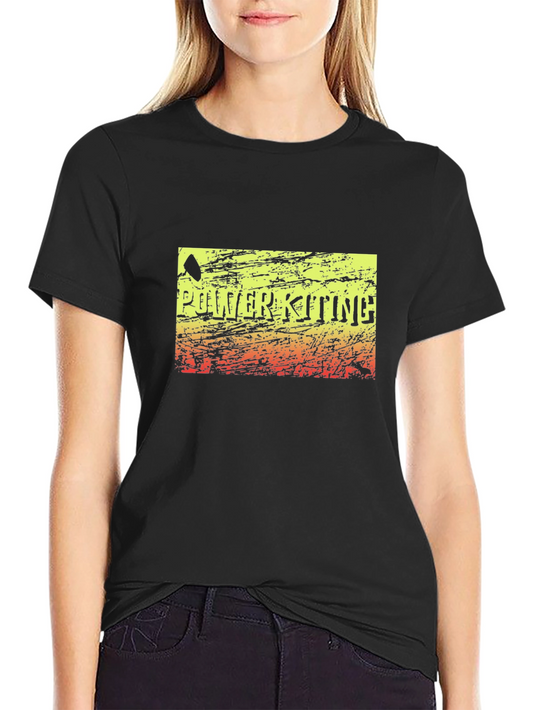 Power Kiting Graphic Tee - Distressed Design