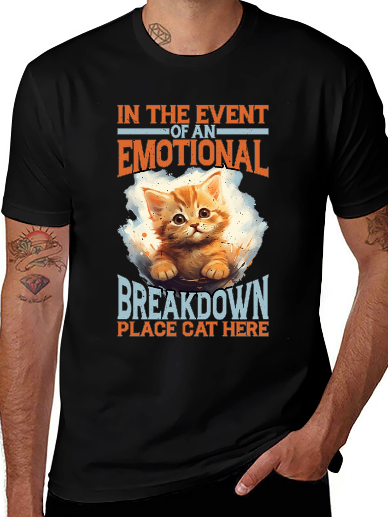 Emotional Breakdown Cat T-Shirt