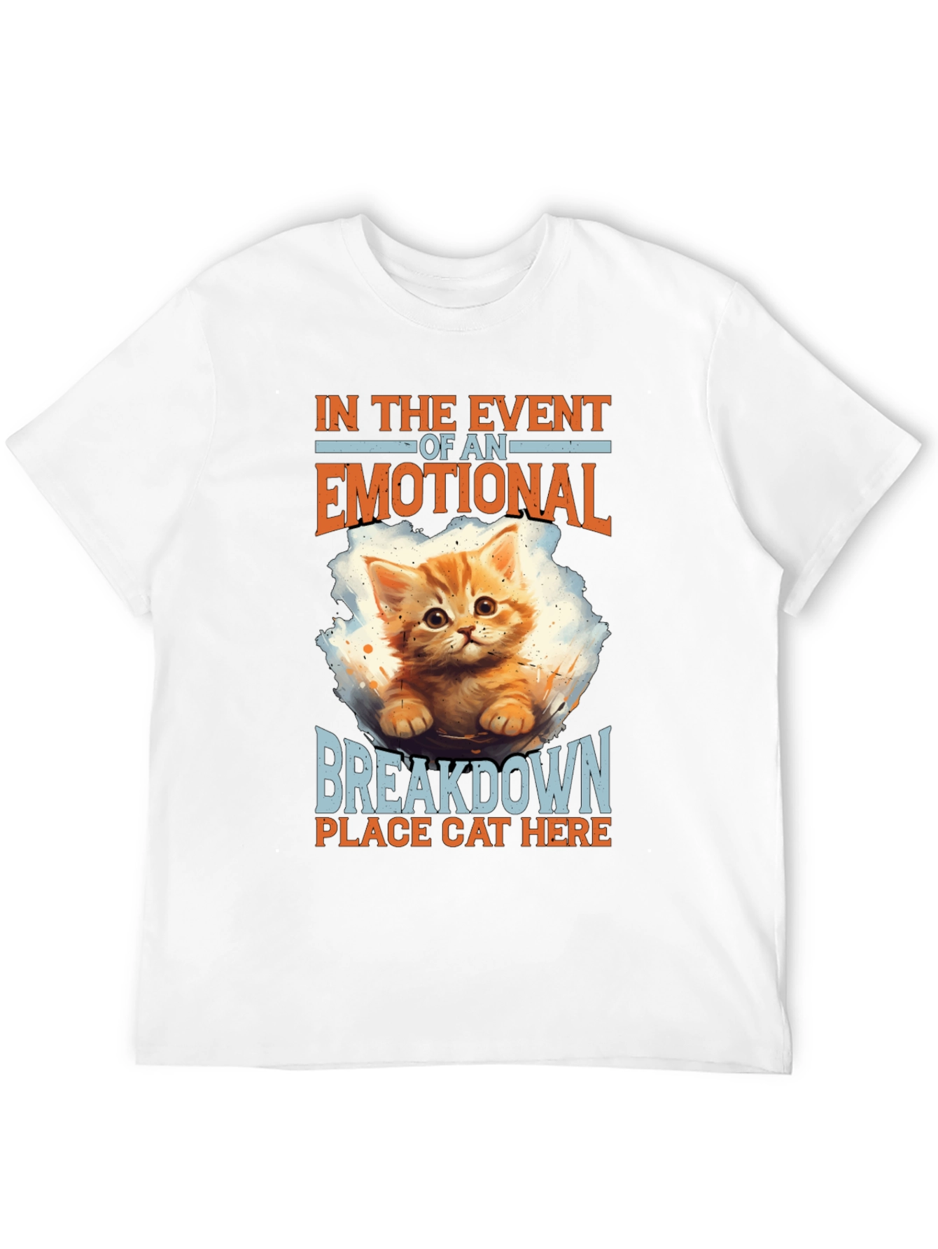 Emotional Breakdown Cat T-Shirt