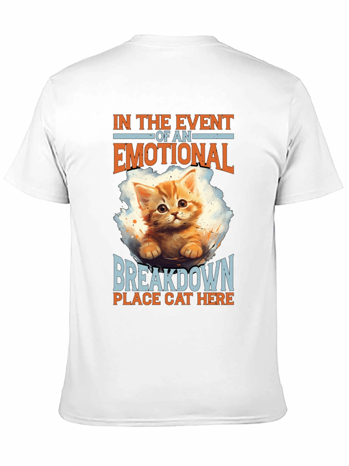 Emotional Breakdown Cat T-Shirt