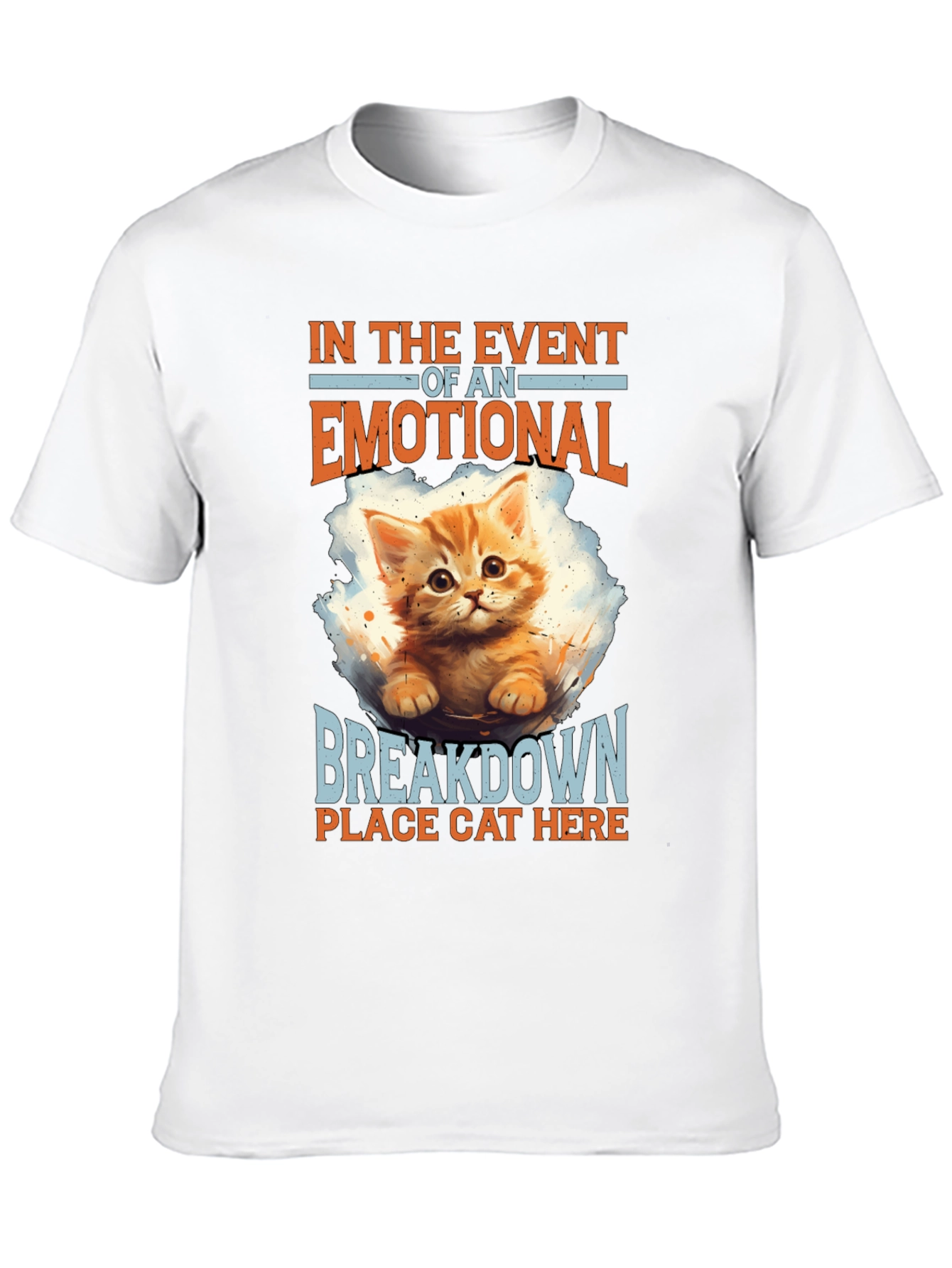 Emotional Breakdown Cat T-Shirt