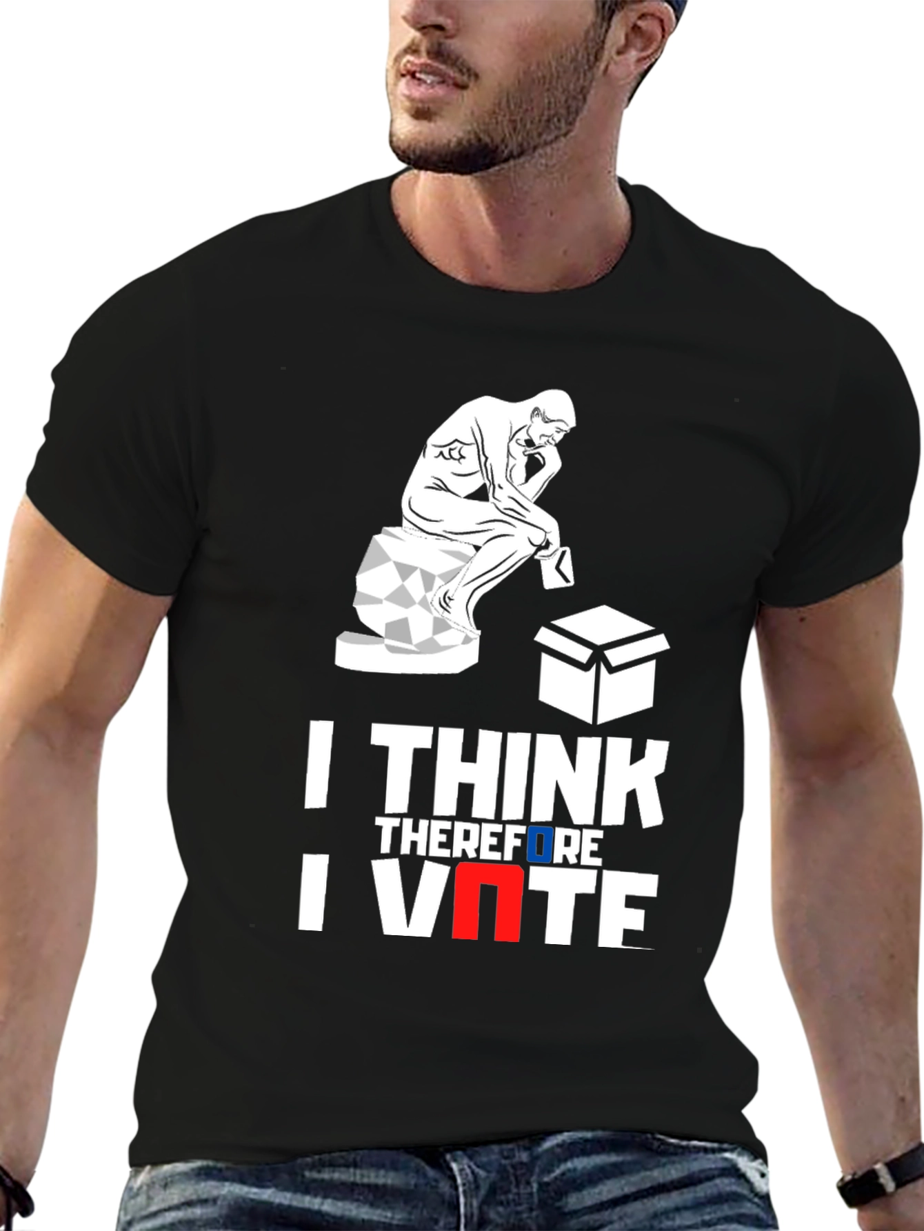 I Think Therefore I Vote Graphic Tee