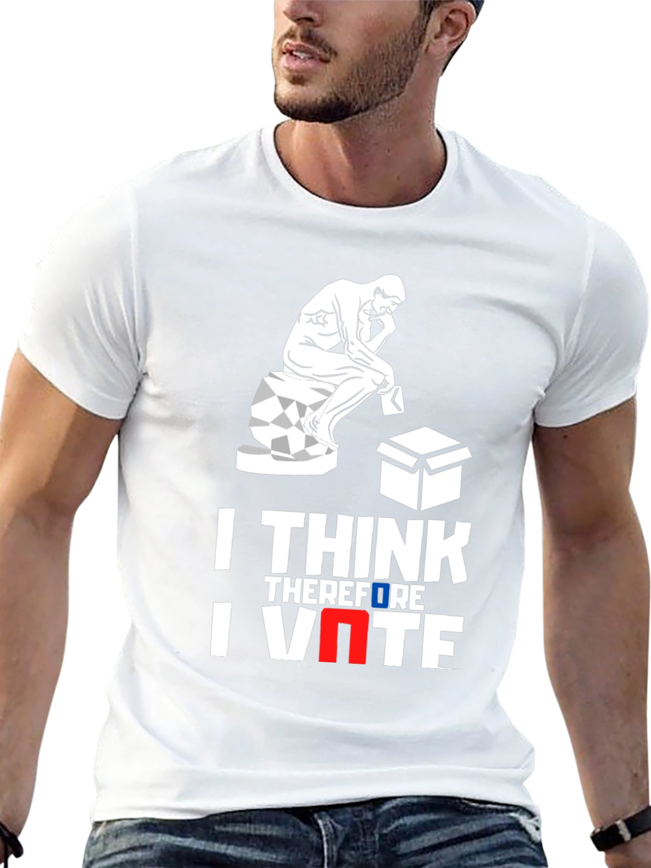 I Think Therefore I Vote Graphic Tee