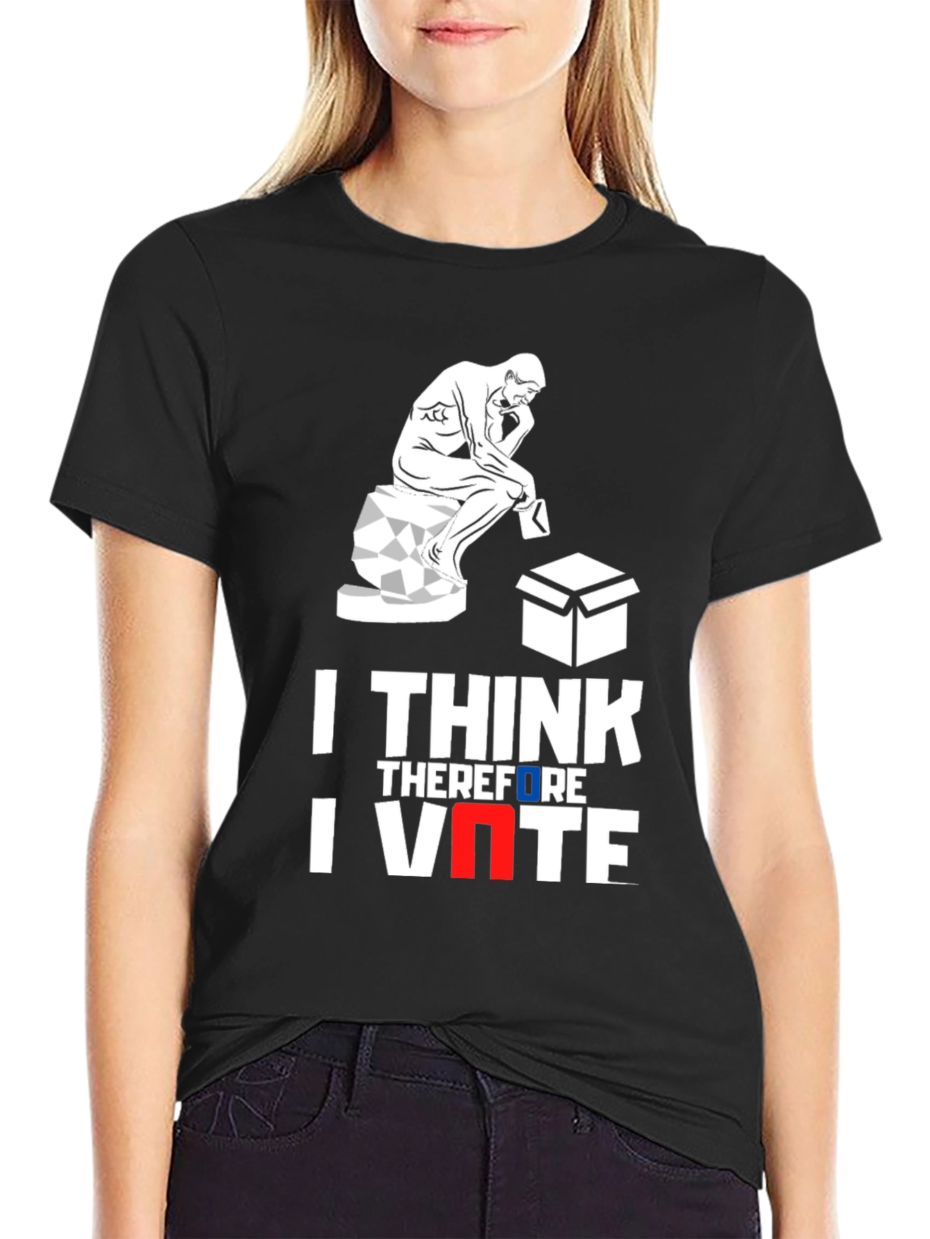 I Think Therefore I Vote Graphic Tee