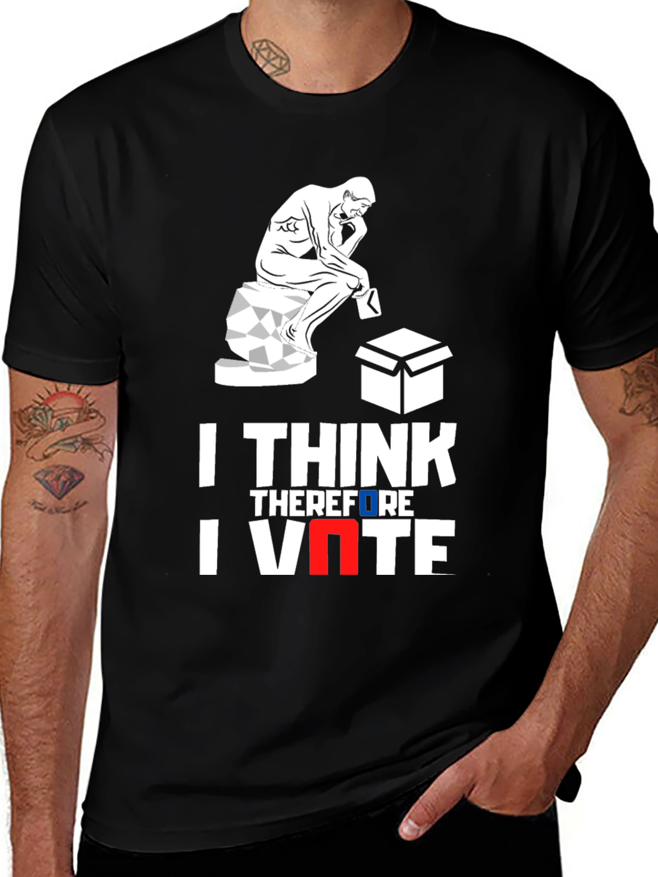I Think Therefore I Vote Graphic Tee