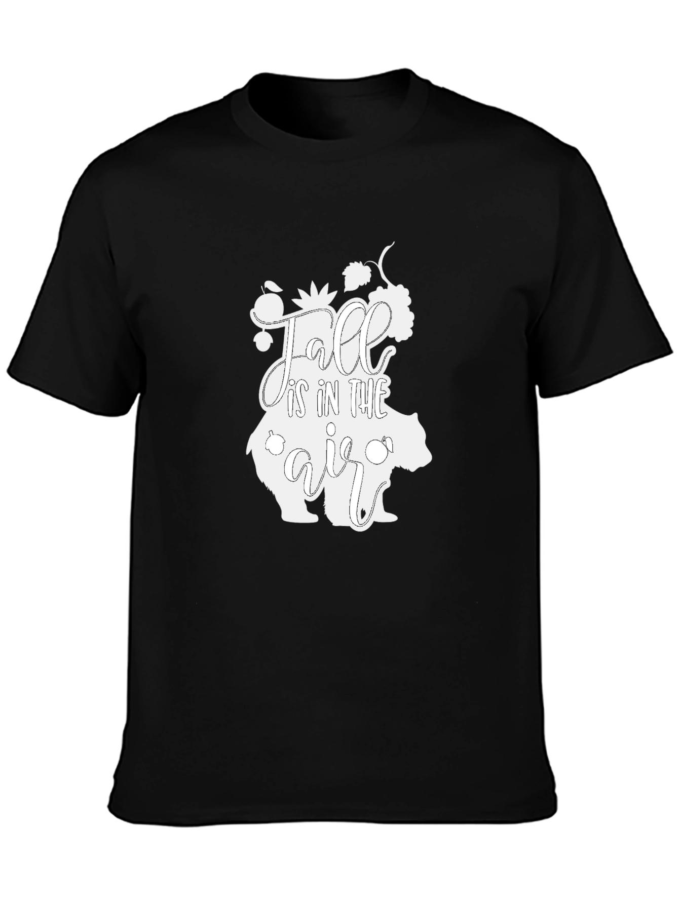 Fall is in the Air Graphic Tee - Black