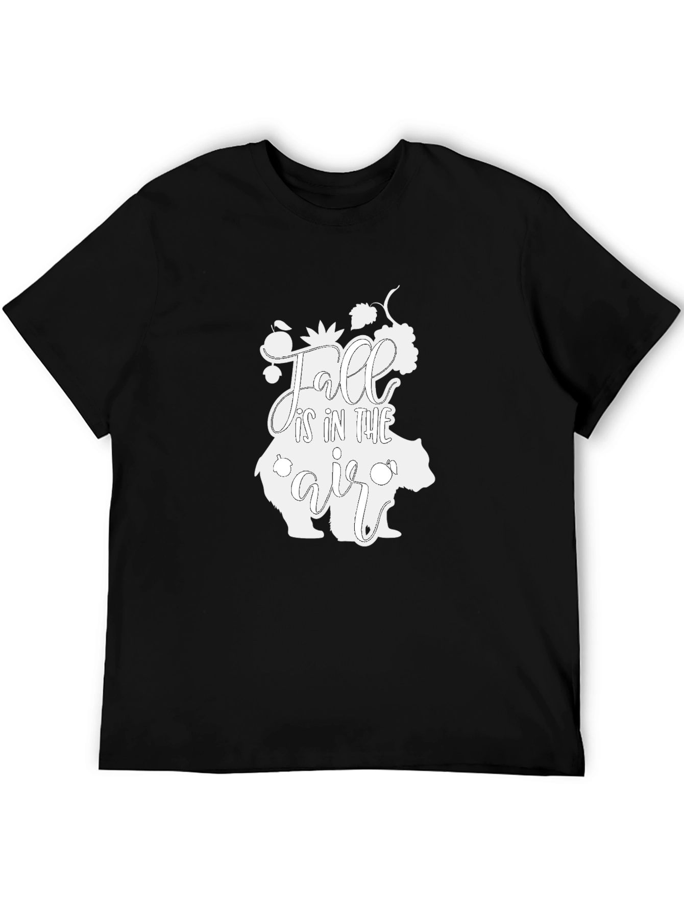 Fall is in the Air Graphic Tee - Black