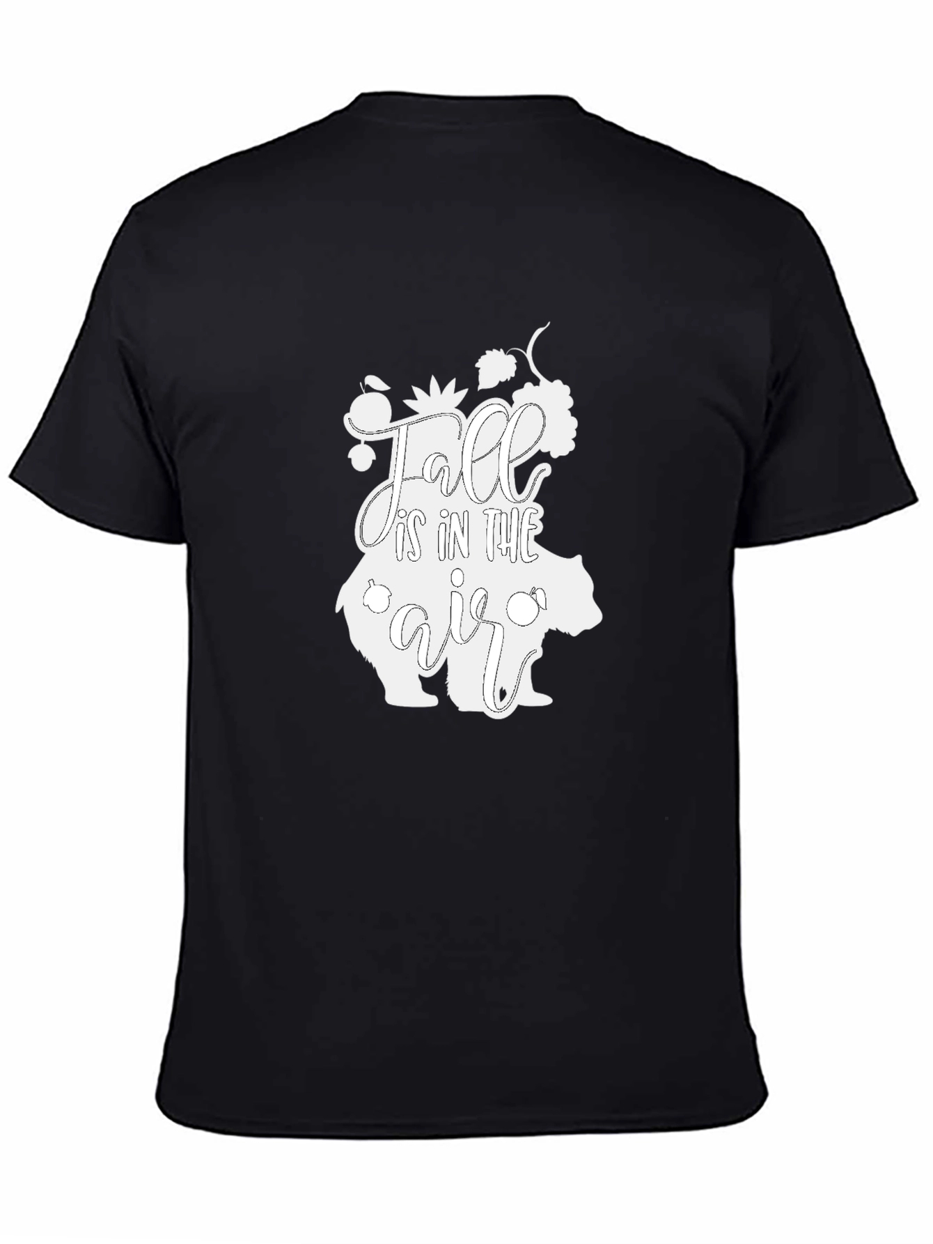 Fall is in the Air Graphic Tee - Black