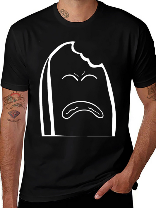 Bitten Bread Sad Face T-Shirt - Soft Cotton Tee