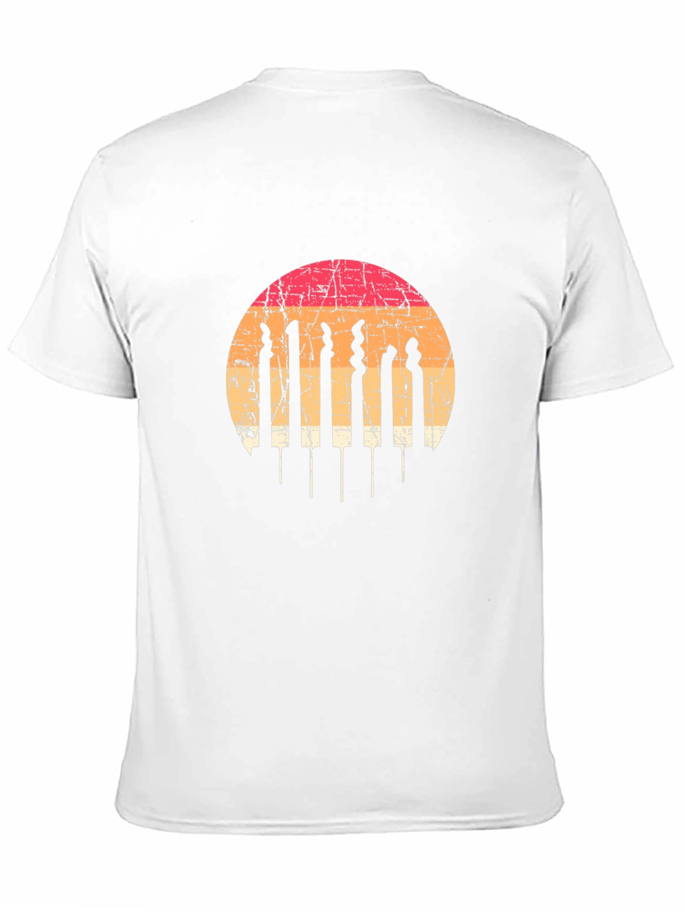 Retro Sunset Crochet Hook T-Shirt