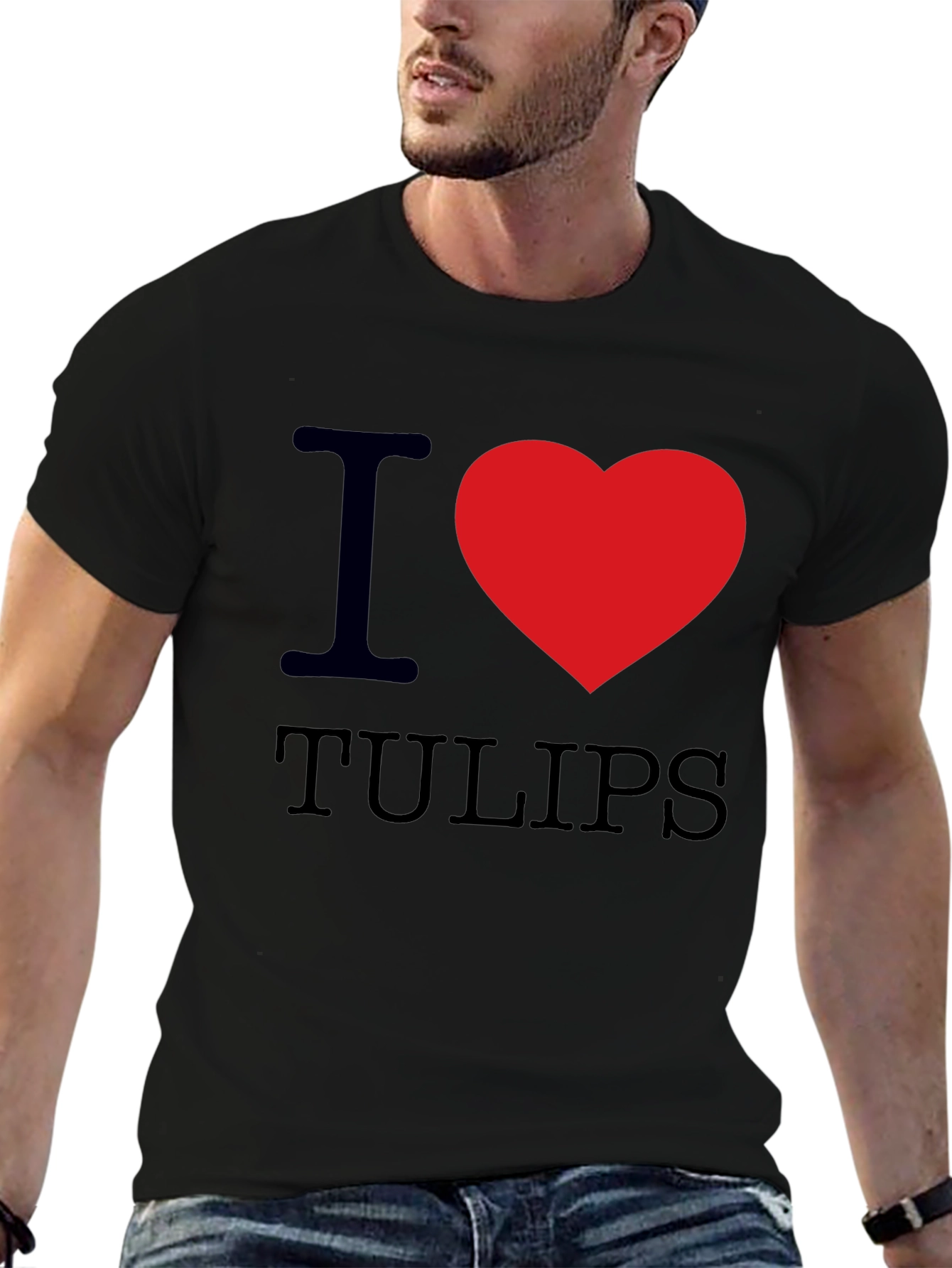 I Heart Tulips Graphic T-Shirt