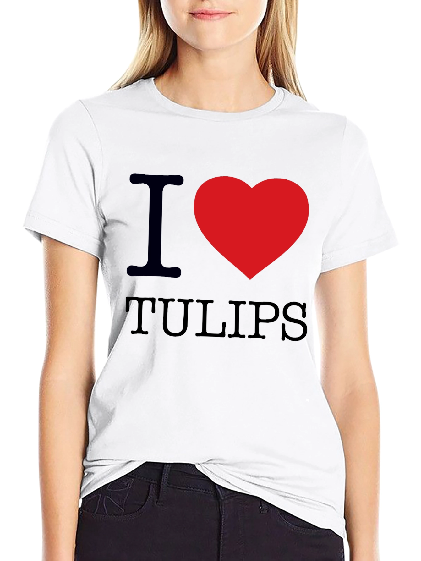I Heart Tulips Graphic T-Shirt