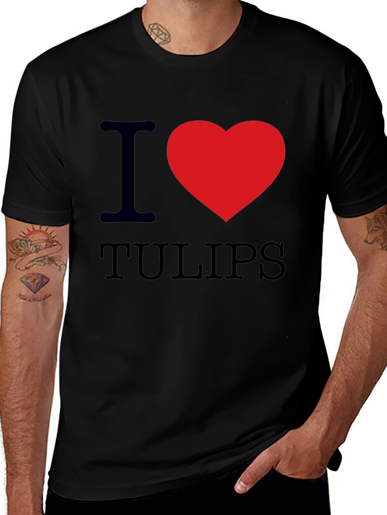 I Heart Tulips Graphic T-Shirt