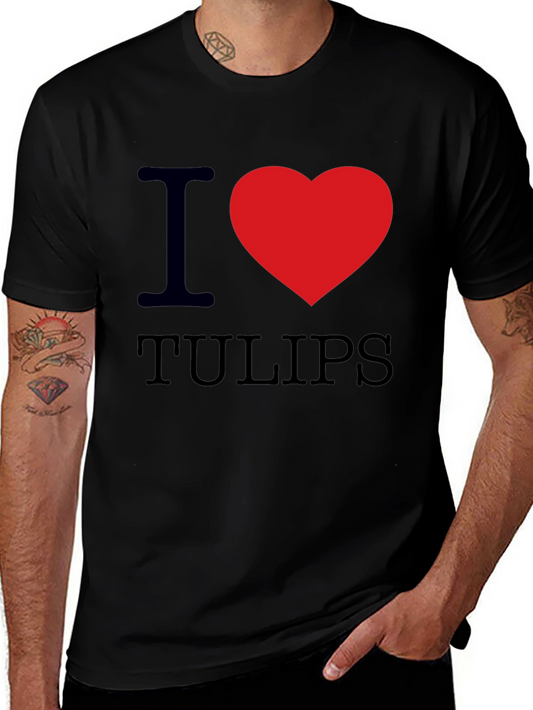 I Heart Tulips Graphic T-Shirt