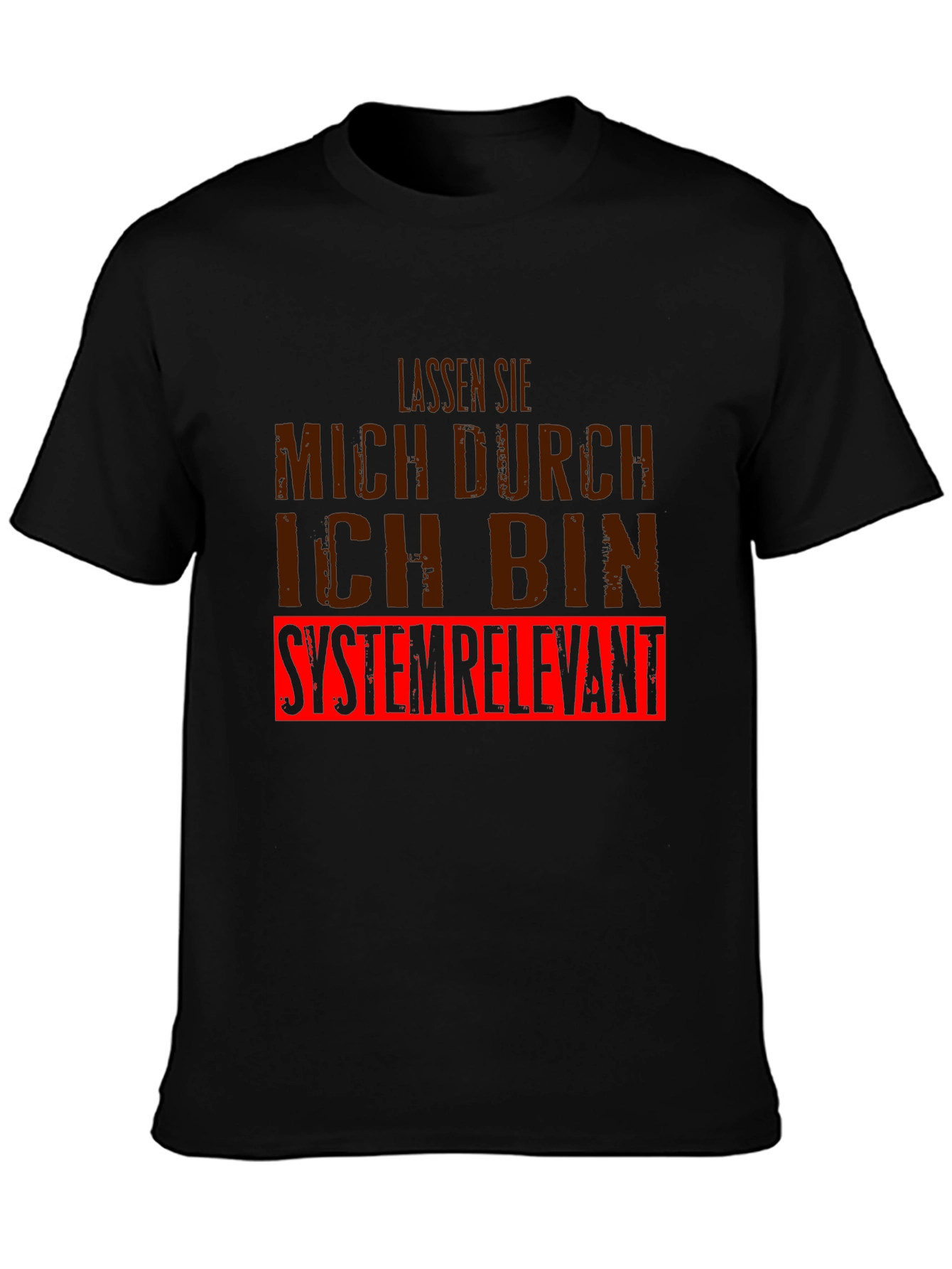 Systemrelevant Graphic Tee - Black Cotton T-Shirt