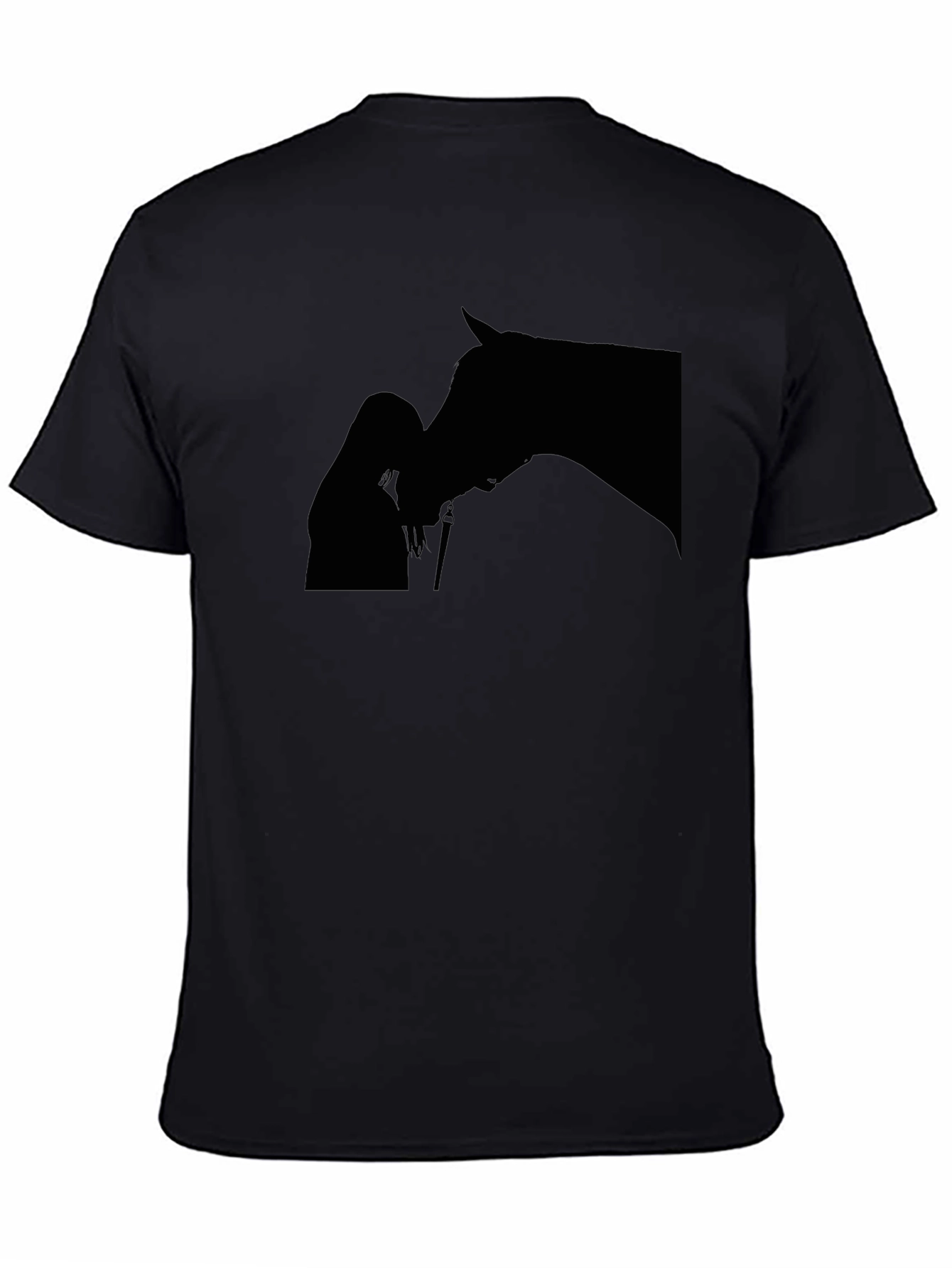 Equestrian Silhouette Black T-Shirt
