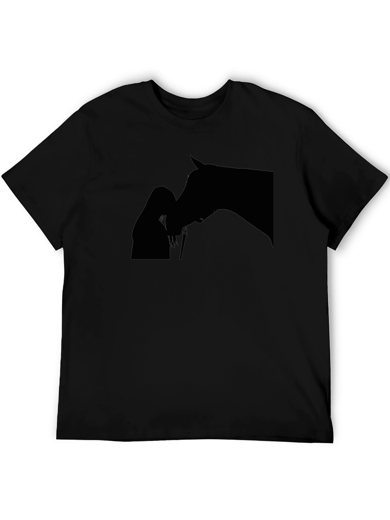 Equestrian Silhouette Black T-Shirt