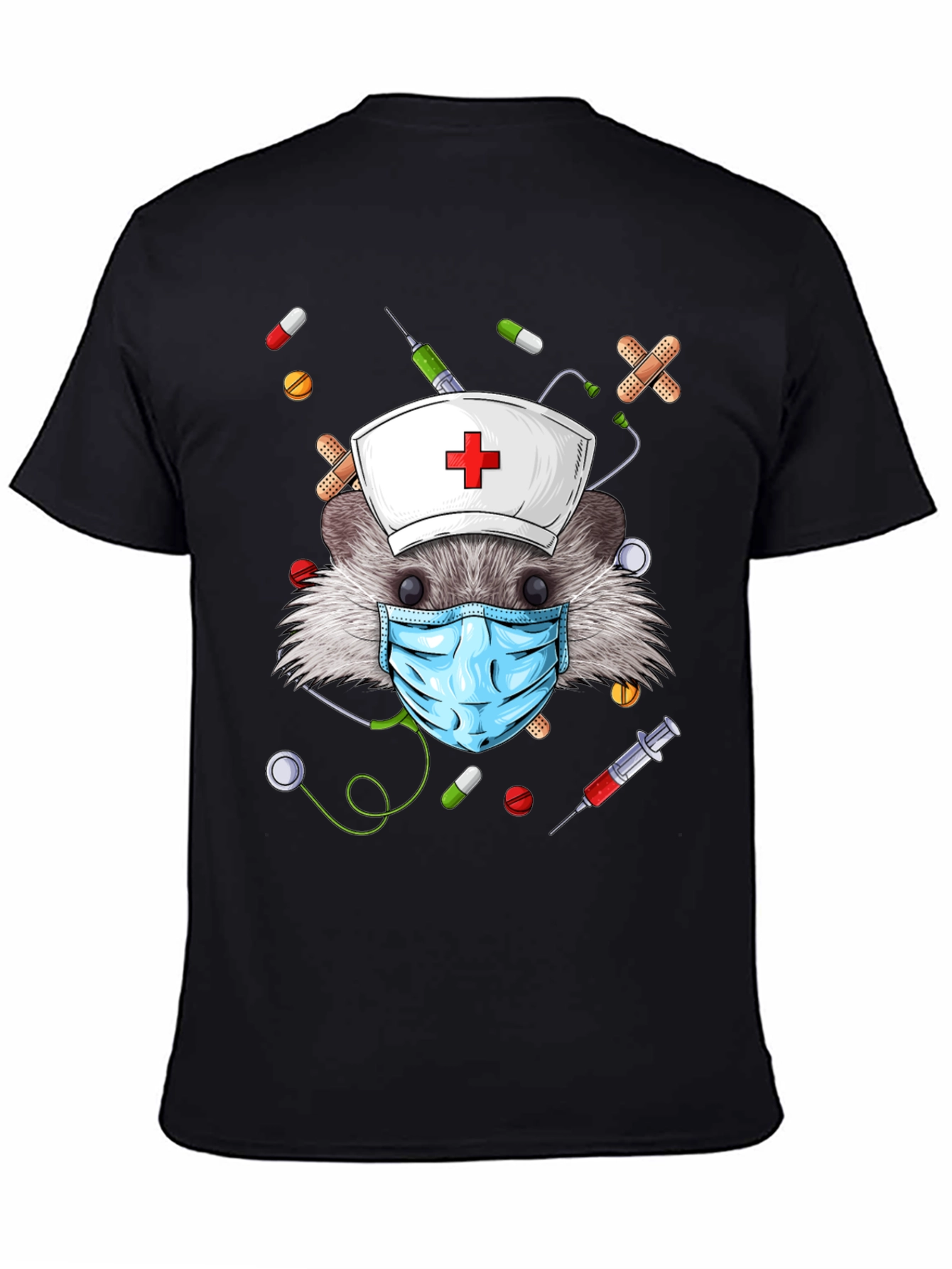 Hedgehog Nurse T-Shirt - Funny Animal Tee