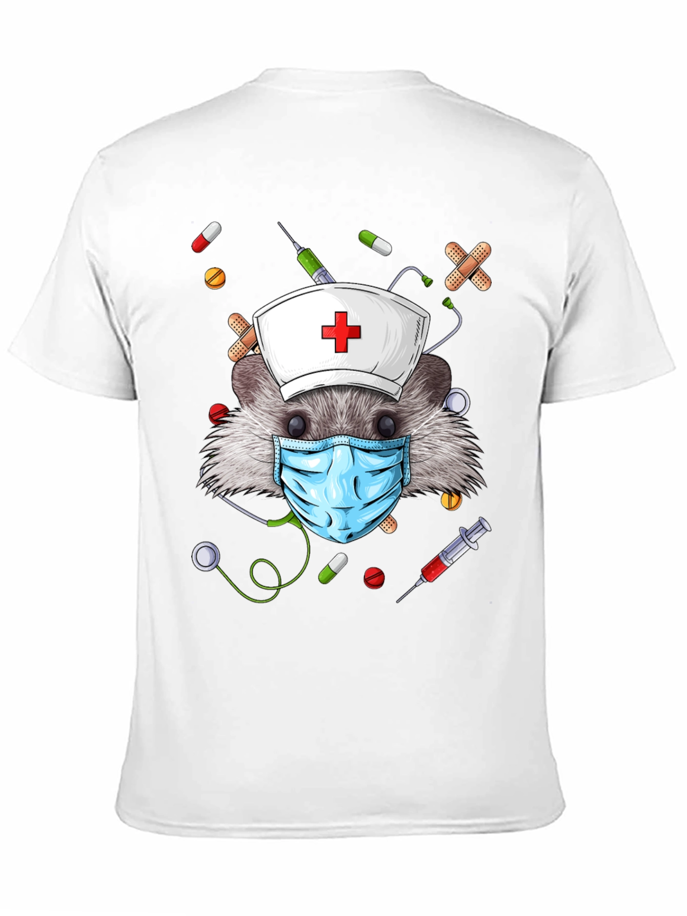 Hedgehog Nurse T-Shirt - Funny Animal Tee