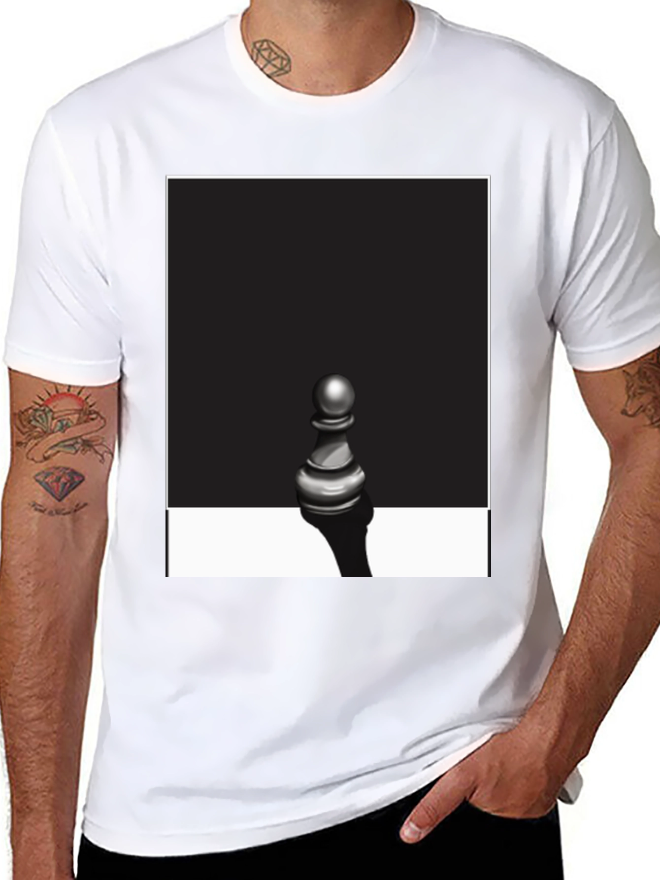 Chess Pawn Graphic Tee - Stylish Unisex T-Shirt