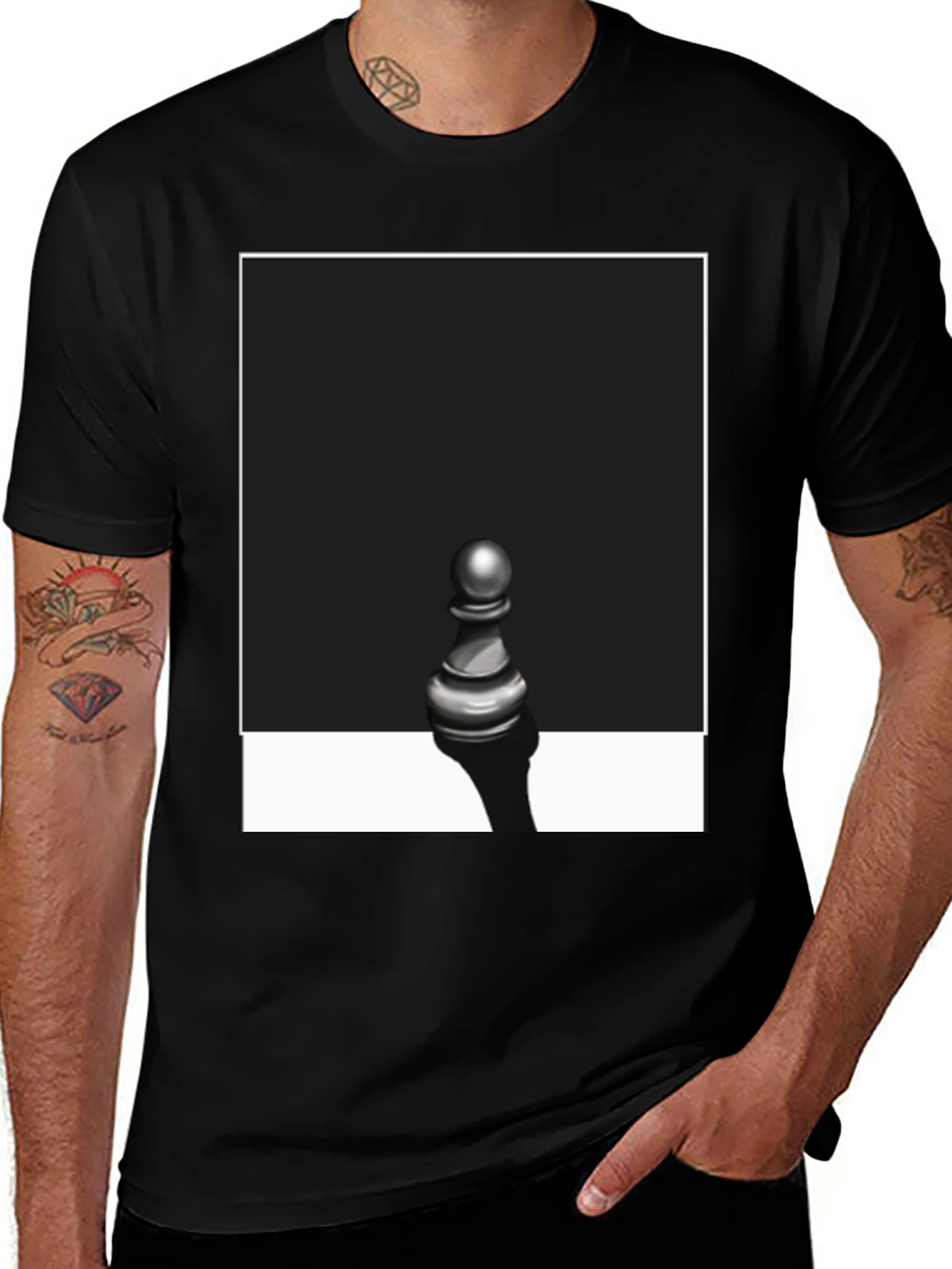 Chess Pawn Graphic Tee - Stylish Unisex T-Shirt