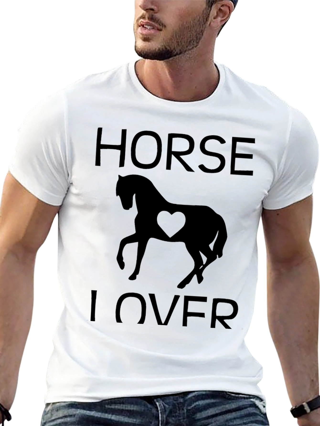 Horse Lover T-Shirt Equestrian Heart Tee