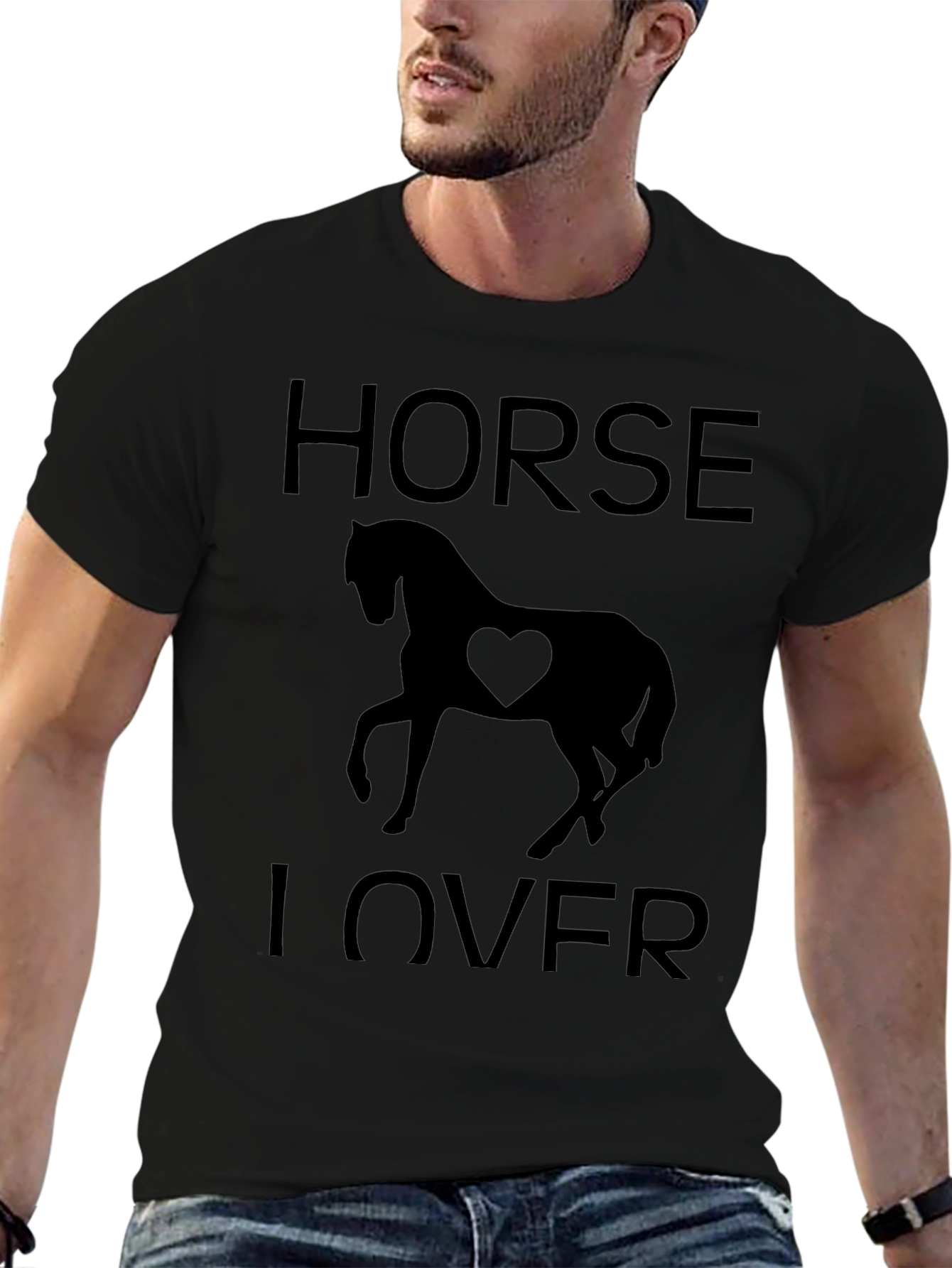 Horse Lover T-Shirt Equestrian Heart Tee