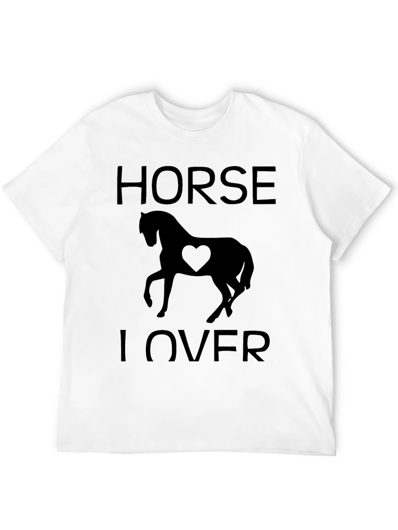 Horse Lover T-Shirt Equestrian Heart Tee