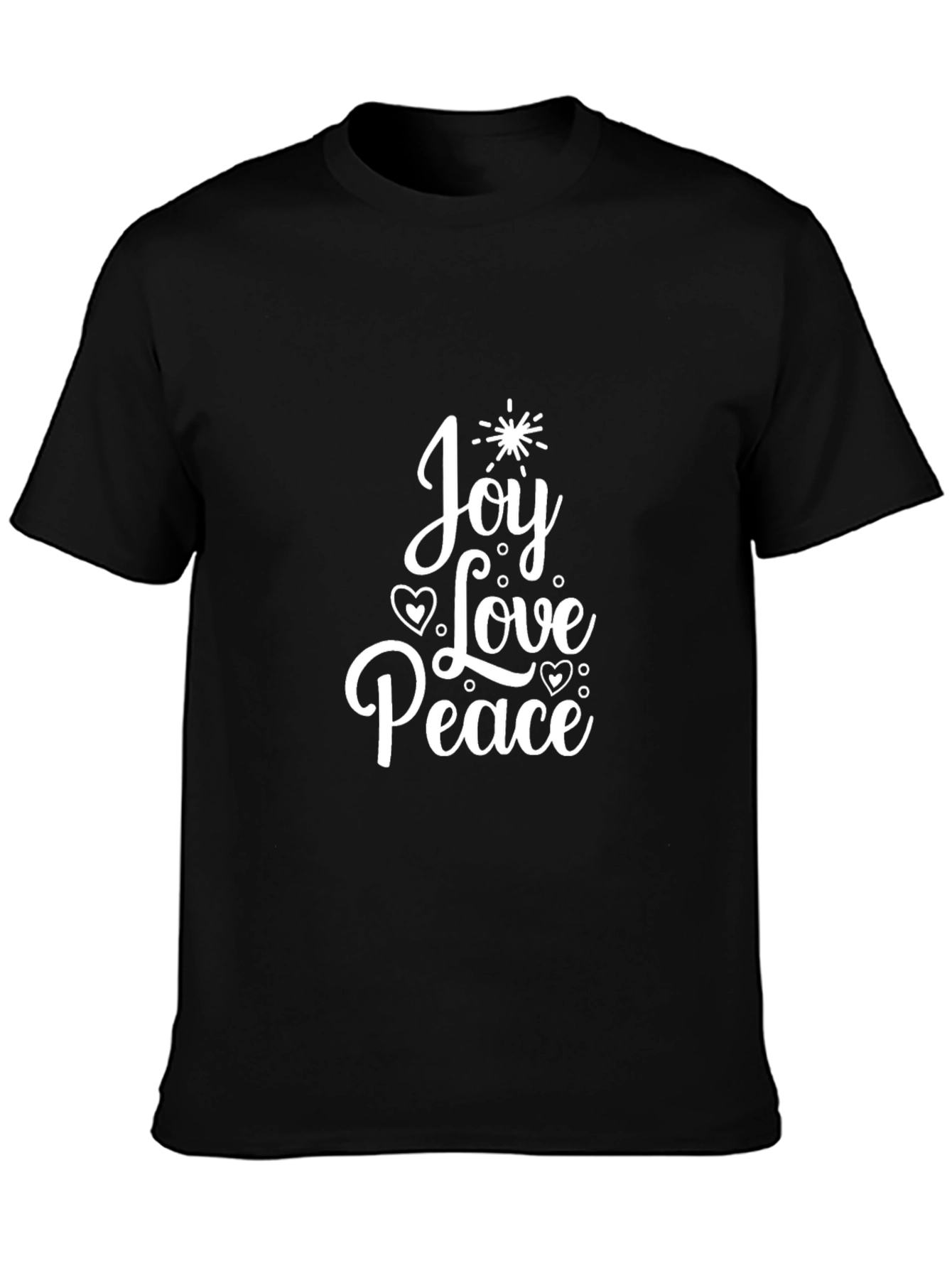 Joy Love Peace Graphic T-Shirt - Holiday Festive Tee