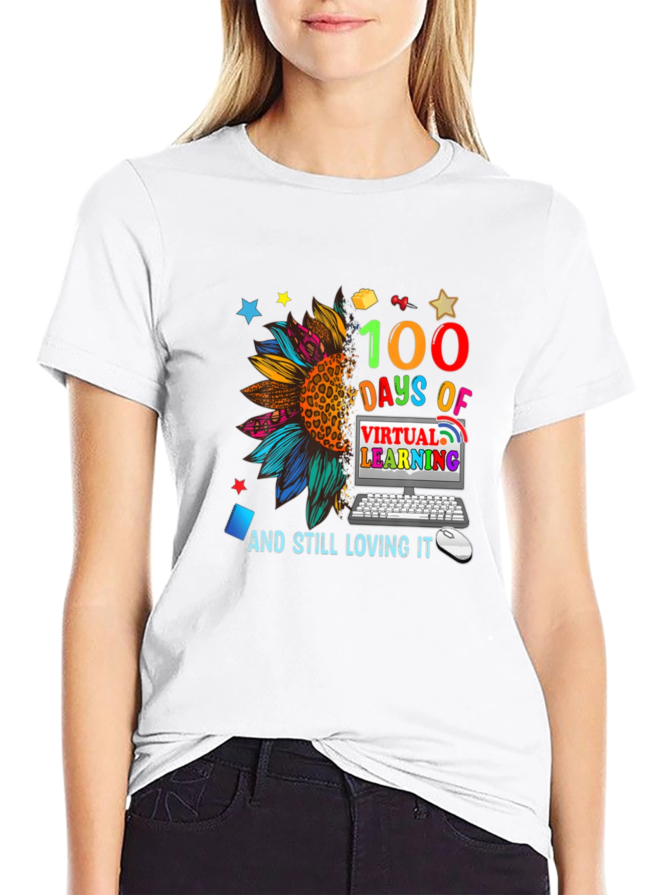 100 Days Virtual Learning T-Shirt