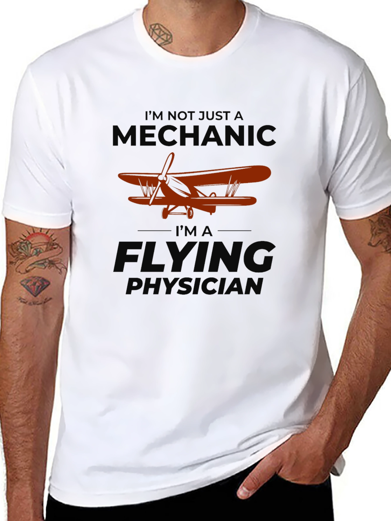 Flying Physician T-Shirt - Aviation Doctor Tee
