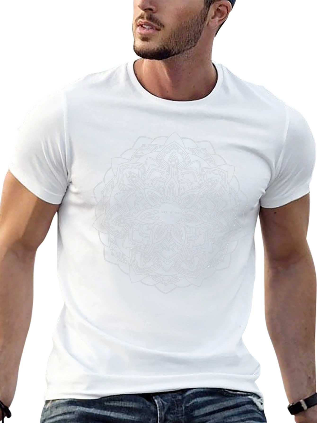 Mandala Graphic Print Black T-Shirt