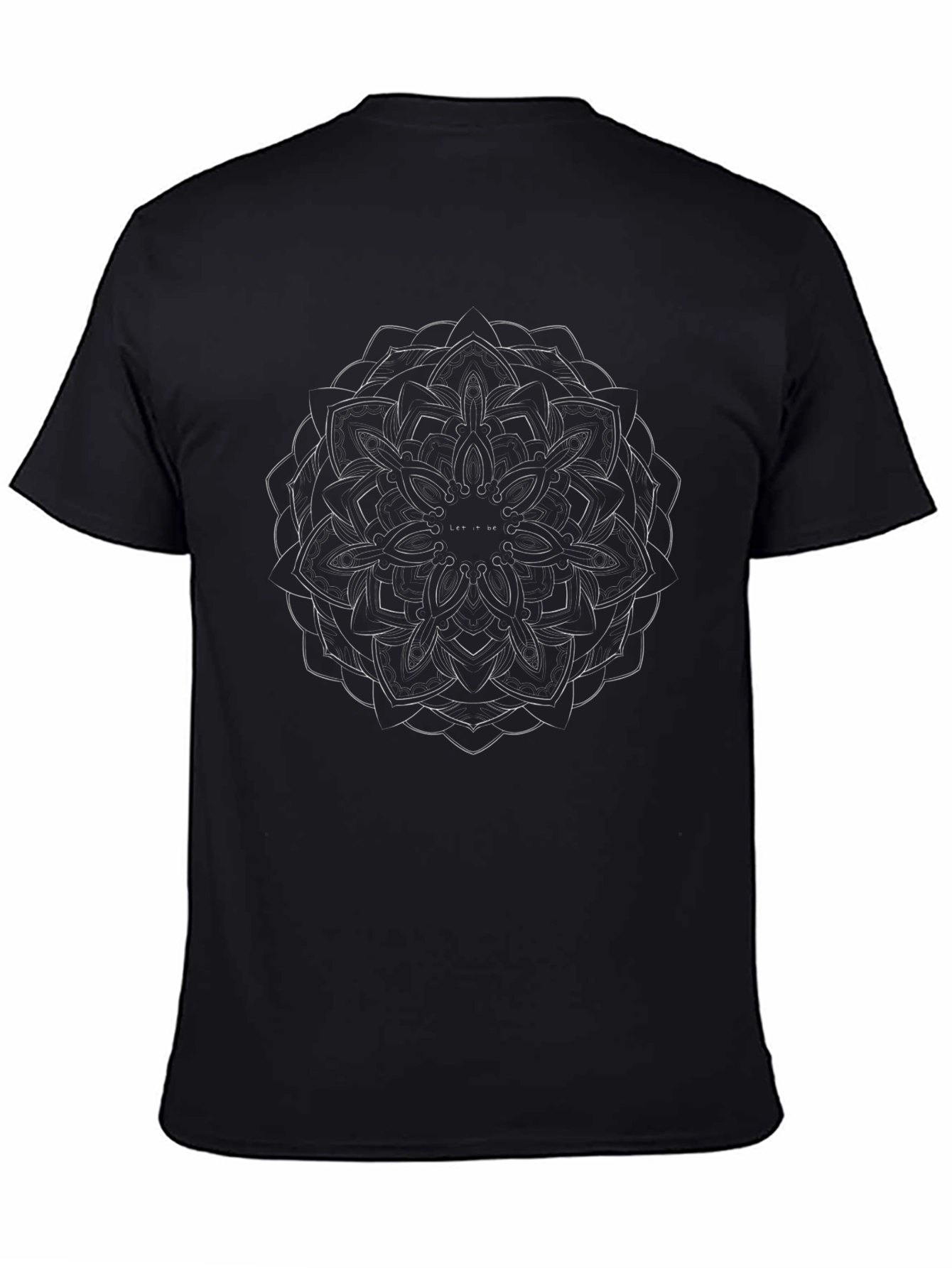 Mandala Graphic Print Black T-Shirt