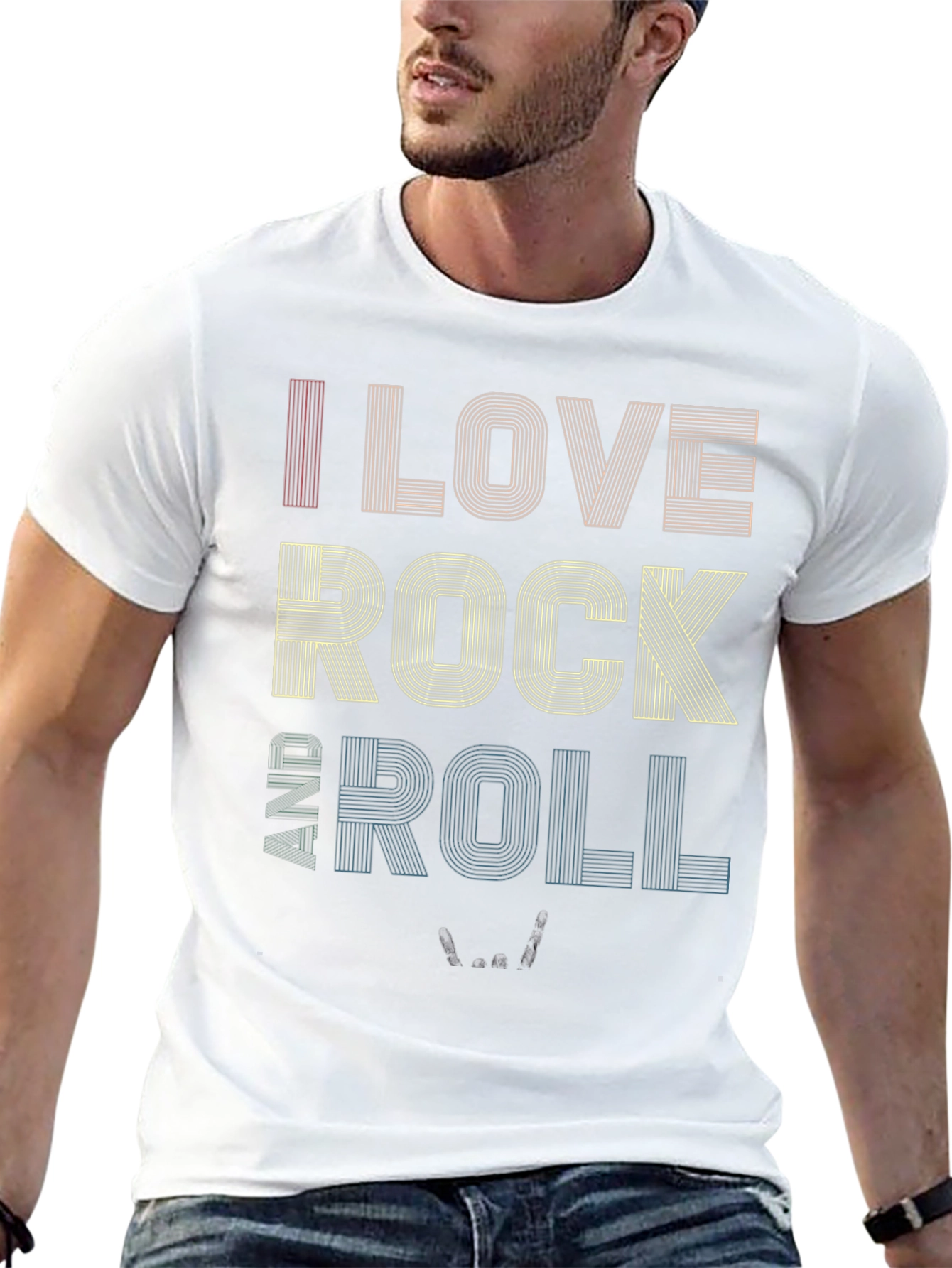 I Love Rock and Roll Graphic T-Shirt