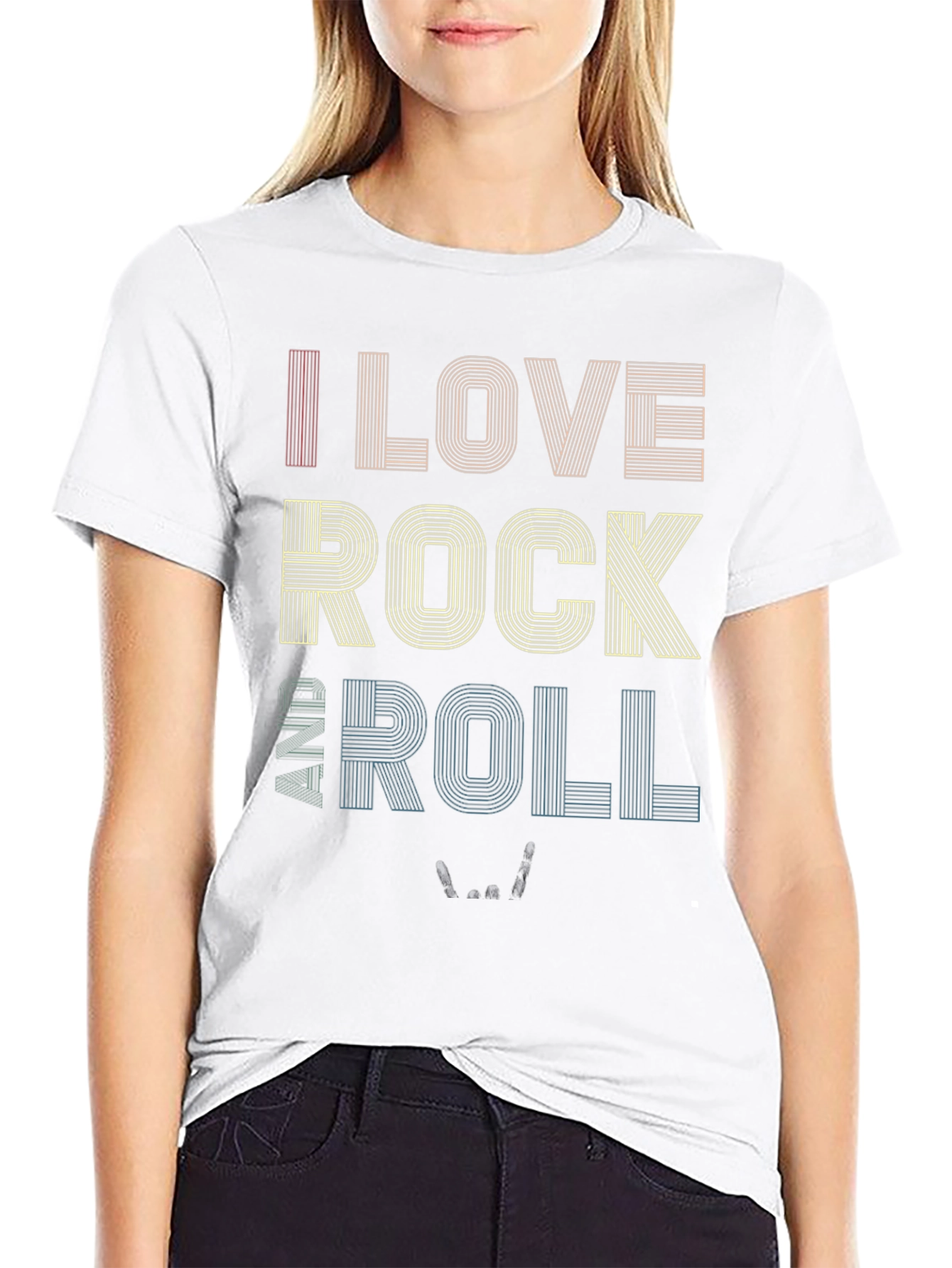 I Love Rock and Roll Graphic T-Shirt