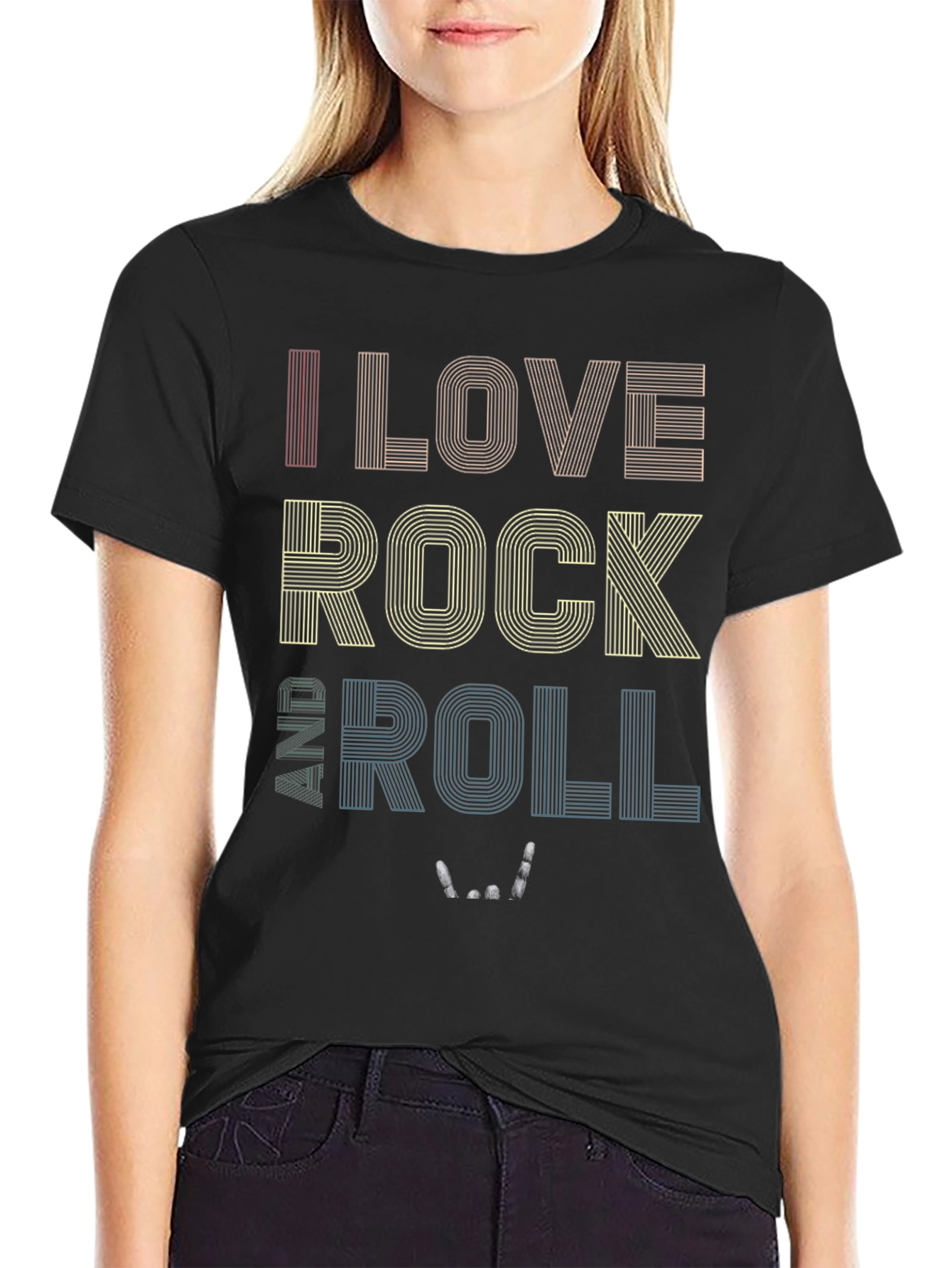 I Love Rock and Roll Graphic T-Shirt