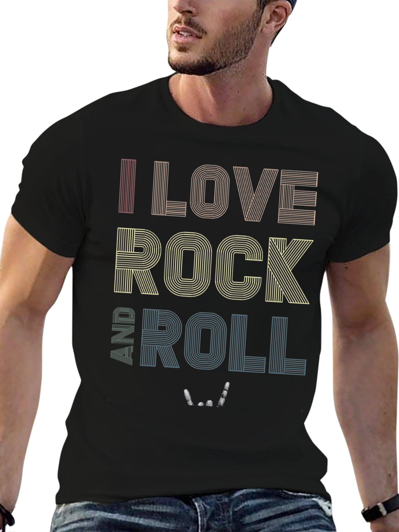 I Love Rock and Roll Graphic T-Shirt