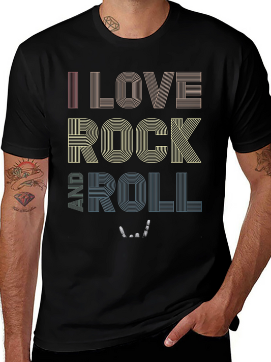 I Love Rock and Roll Graphic T-Shirt