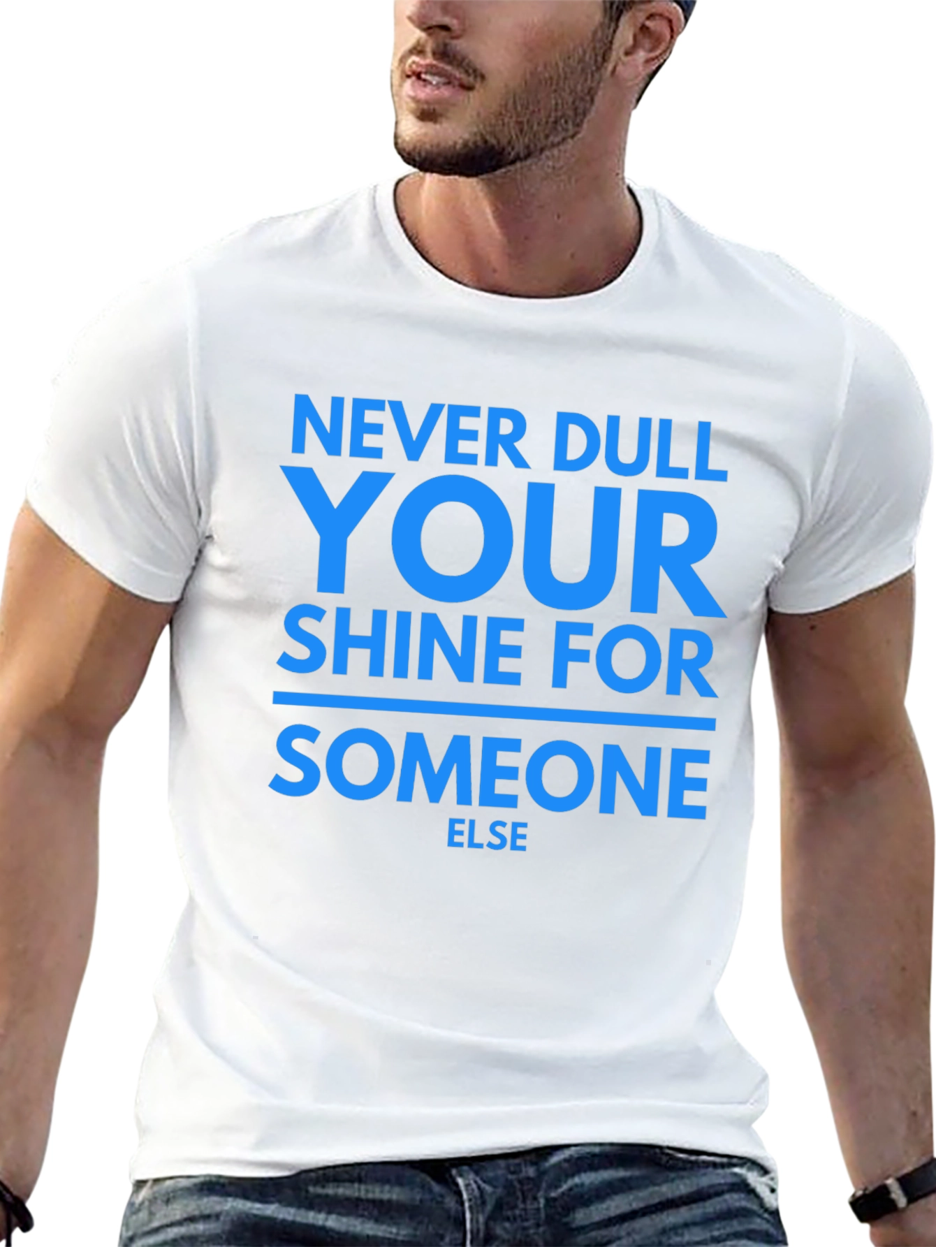 Motivational Never Dull Your Shine Graphic Tee