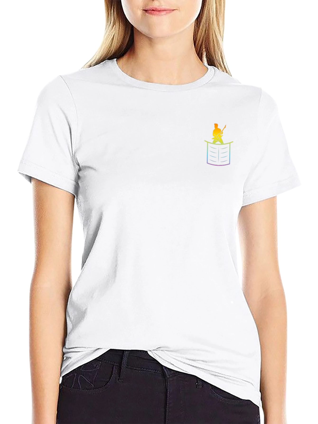 Musician Graphic Tee - Black Cotton Blend