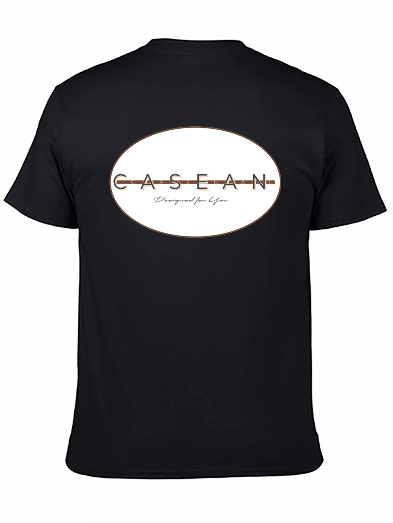 CASEAN Designed for You Mens Black T-Shirt