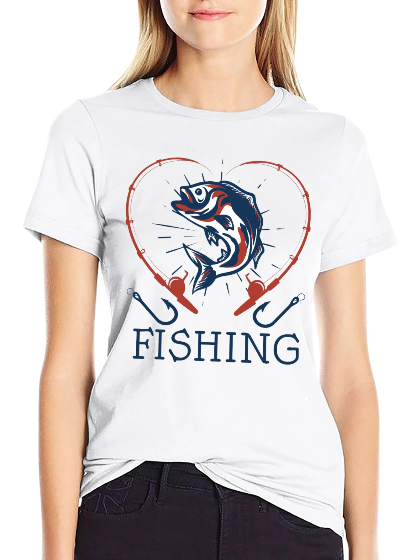 Fishing Heart T-Shirt - Anglers Love