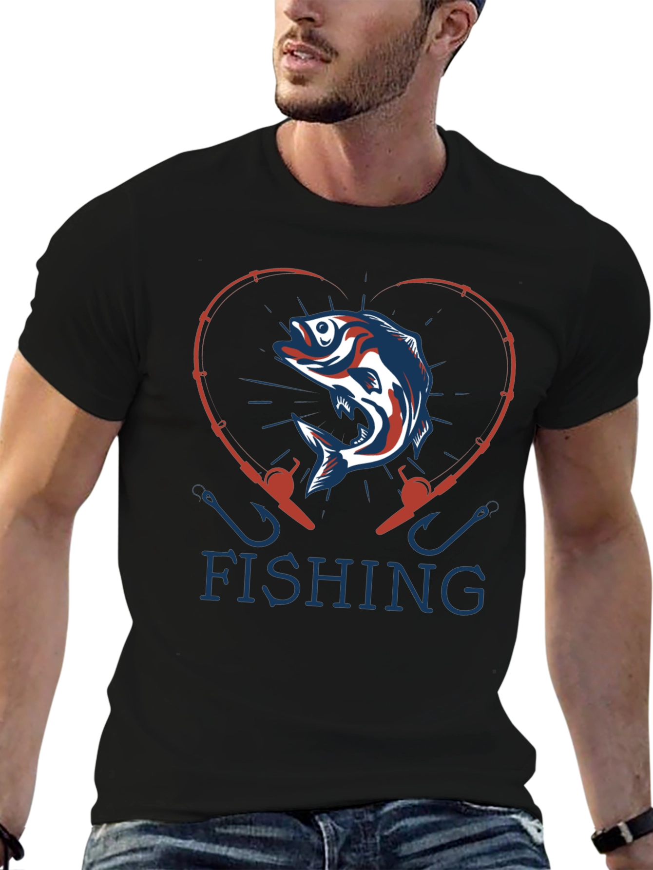 Fishing Heart T-Shirt - Anglers Love