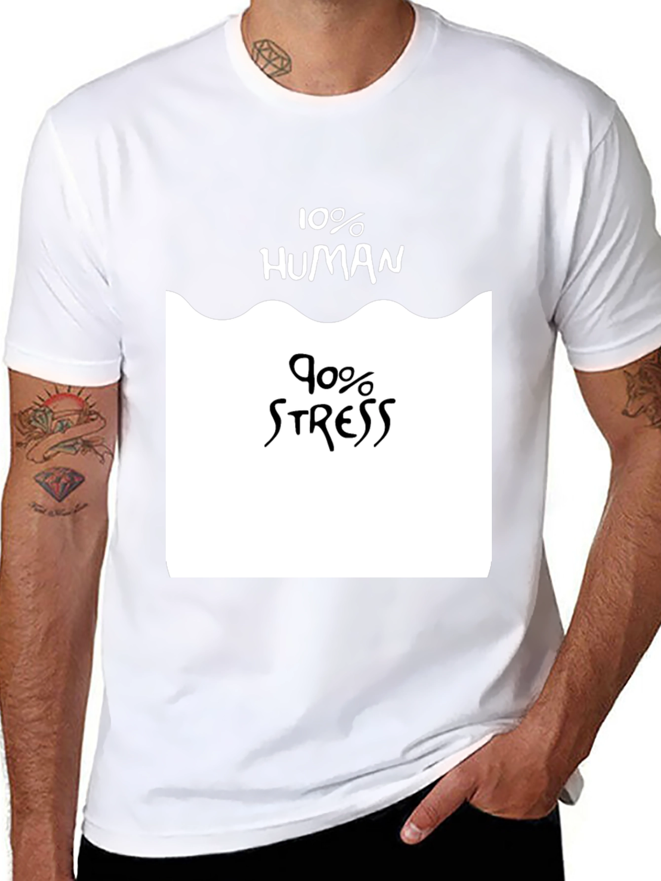10% Human 90% Stress Graphic Tee