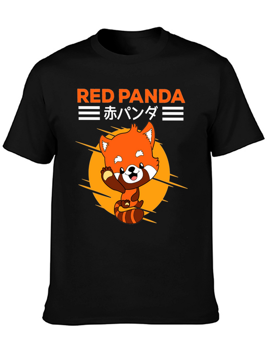 Red Panda Graphic Tee - Cute Anime Style
