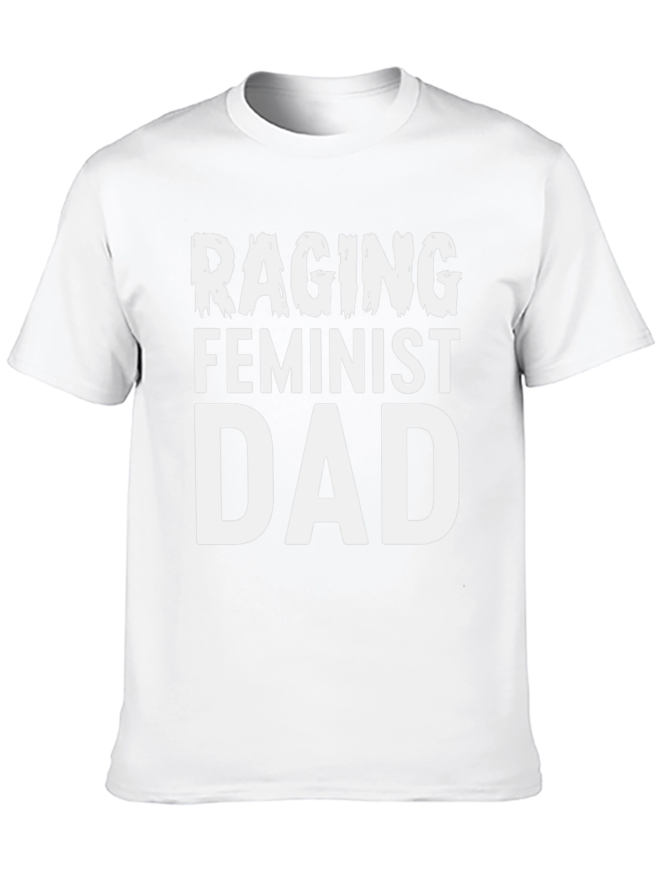 Raging Feminist Dad Graphic Tee - Black Cotton T-Shirt