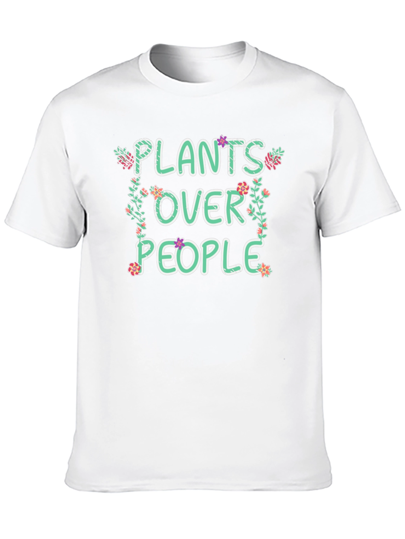 Plants Over People Graphic Tee - Nature Lover Shirt
