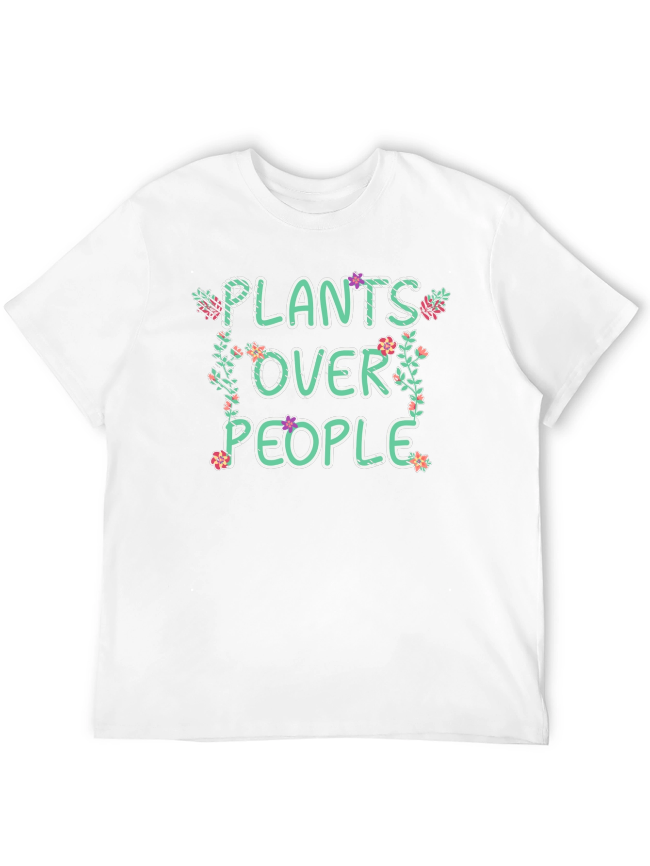 Plants Over People Graphic Tee - Nature Lover Shirt