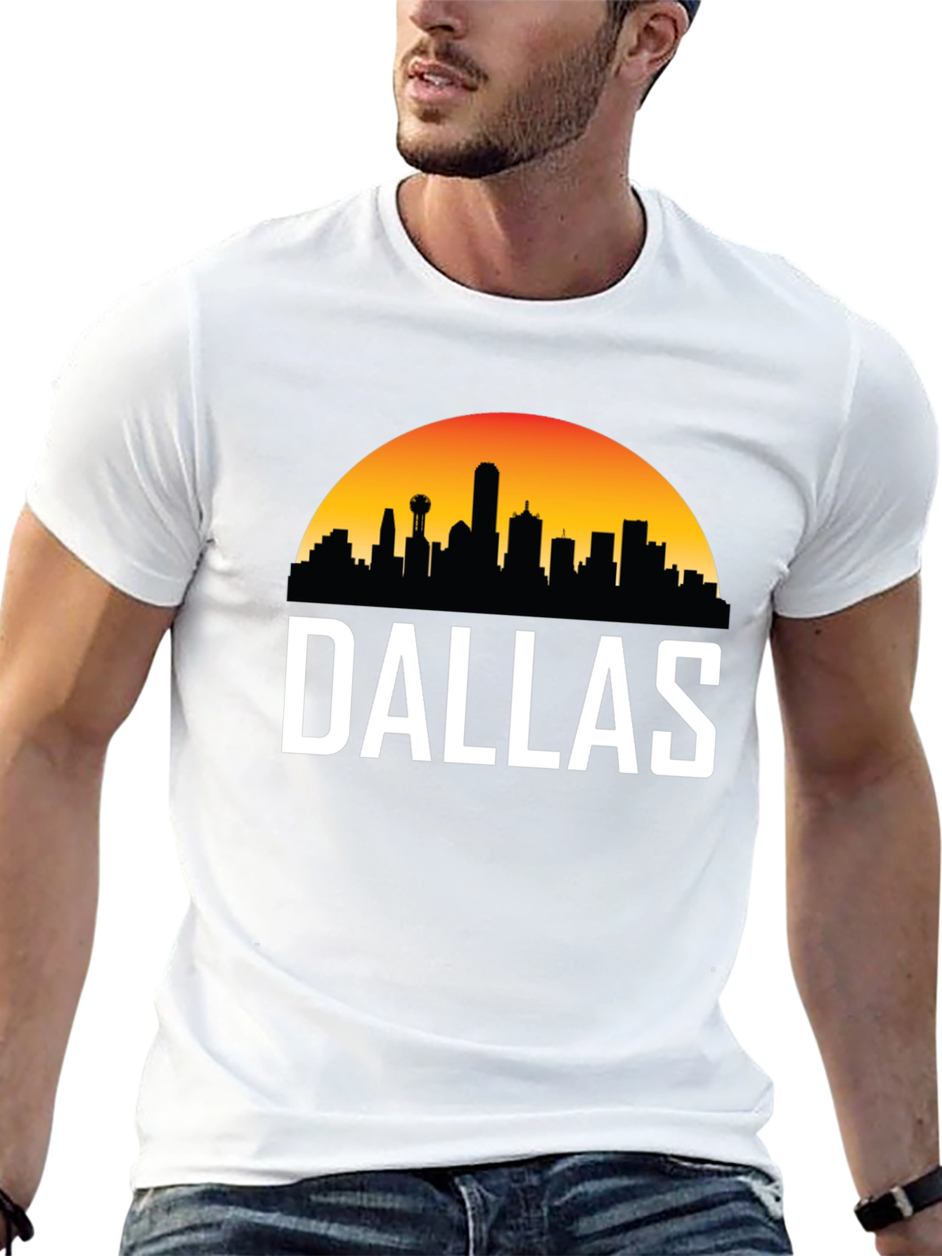 Dallas Skyline Graphic Tee - Cityscape T-Shirt